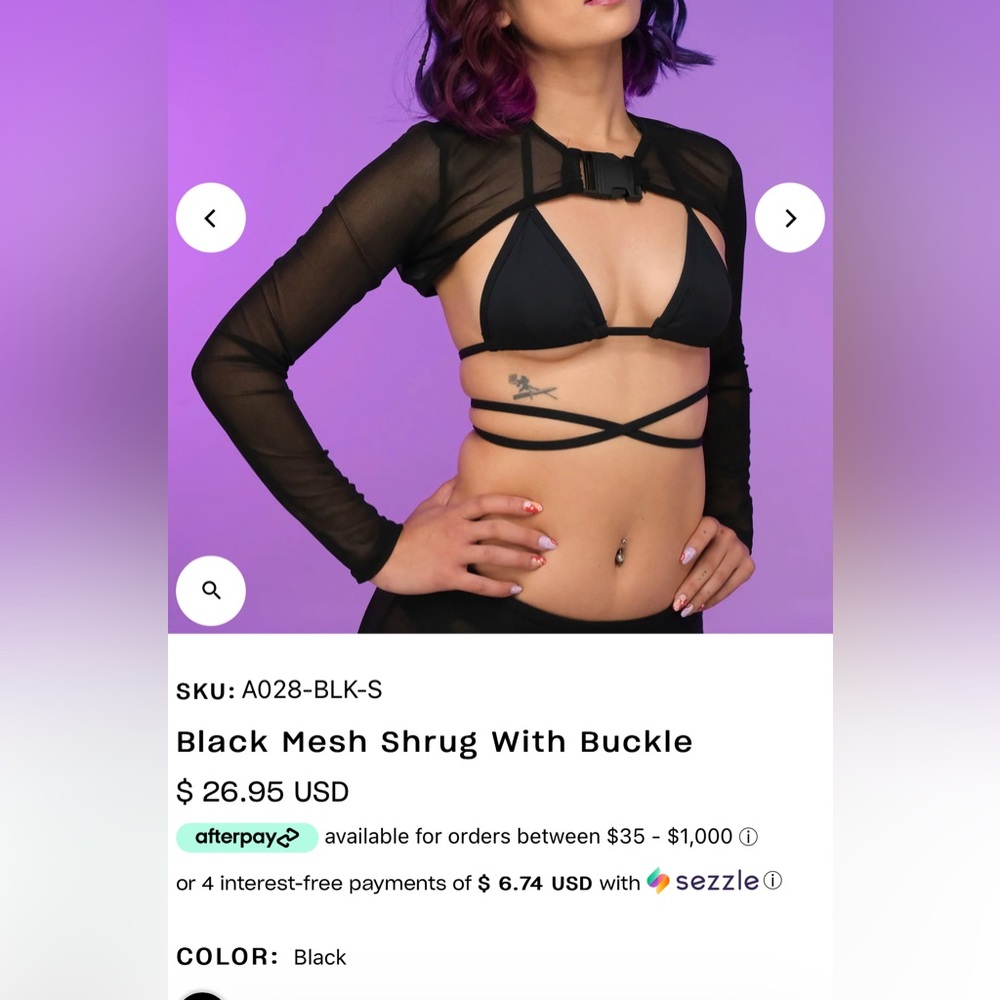 Mesh Crop Top- ORANGE ONLY